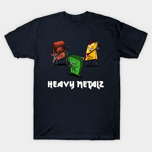 Chemistry Heavy Metals T-Shirt by underheaven